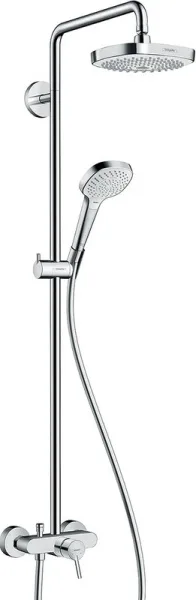 Душевая стойка Hansgrohe Croma 2jet Select E 180, с однорычажным смесителем Sancos — Оригинал