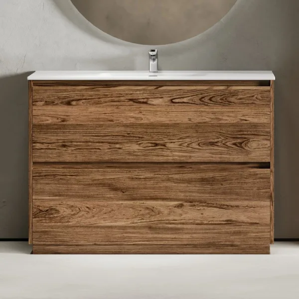 Тумба с раковиной Sancos Libra Floor 120 дуб чарльстон, белая раковина CN7006 Sancos — Оригинал