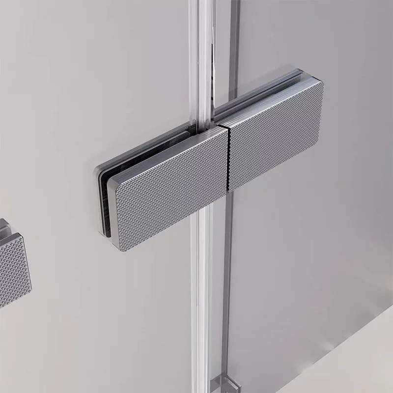 Душевая дверь в нишу Veconi Premium Alassio GR 120x200, профиль брашированный графит, стекло прозрач Sancos — официальный сайт