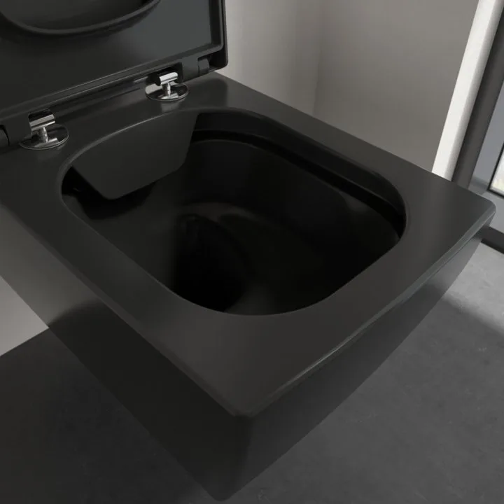 Крышка-сиденье Villeroy & Boch Memento 2.0 Memento 2.0 8M24S1S5 ebony, с микролифтом Sancos — официальный сайт
