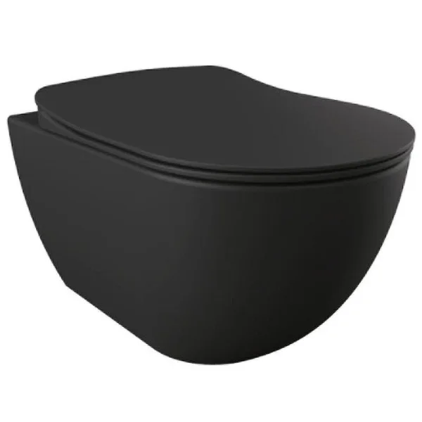 Чаша для унитаза подвесного Creavit Free FE320-11SM00E-0000 черный матовый Sancos — Оригинал