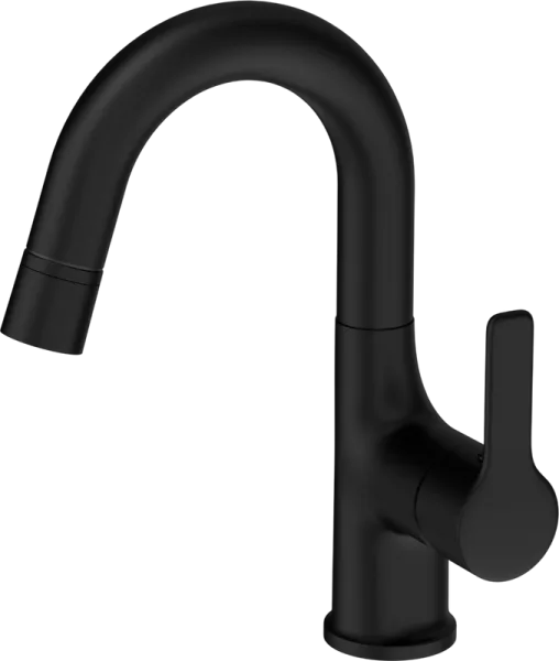 Смеситель для раковины Wonzon & Woghand WW-FE01L212-MB черный матовый Sancos — Оригинал