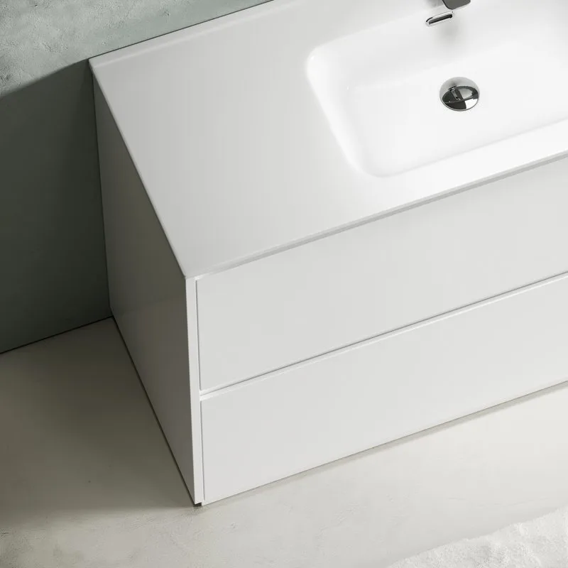 Тумба с раковиной Sancos Libra Floor 120 белый глянец, белая раковина CN7006 Sancos — официальный сайт
