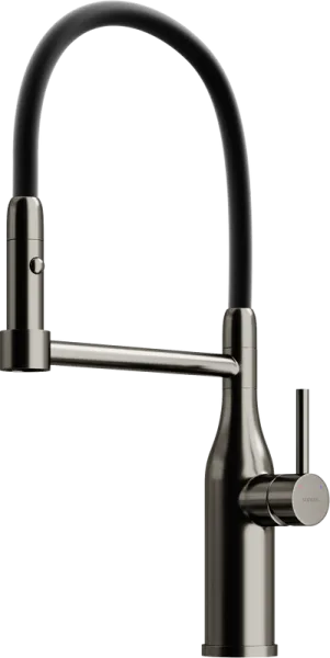 Смеситель для кухни Sancos Pride SC4011GG с гибким изливом, вороненая сталь Sancos — Оригинал