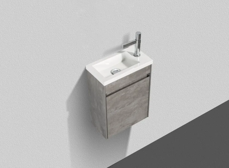 Тумба под раковину без столешницы BelBagno Pietra Mini 46 L stucco cemento Sancos — официальный сайт