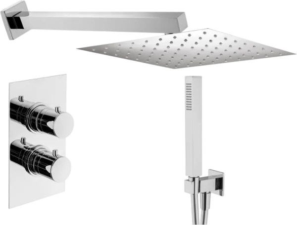 Душевой комплект Plumberia Selection Tag KITTGT18QCR, С ВНУТРЕННЕЙ ЧАСТЬЮ, хром Sancos — Оригинал