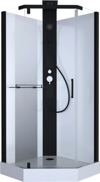 Душевая кабина Black&White Galaxy G8705 900х900х2170, с низким поддоном Sancos — Оригинал