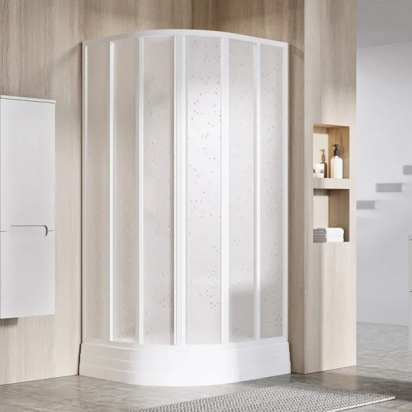 Душевой уголок Ravak Supernova SKKP6-90 195 Pearl, профиль белый Sancos — Оригинал