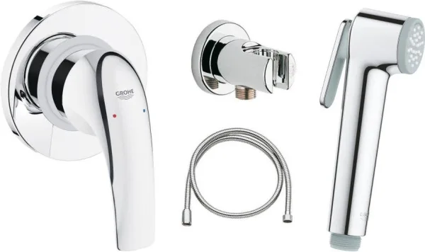 Гигиенический душ Grohe BauCurve 123072, со смесителем, С ВНУТРЕННЕЙ ЧАСТЬЮ Sancos — Оригинал