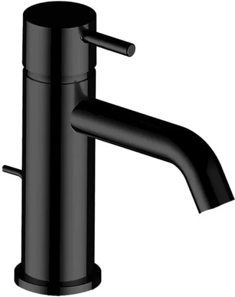 Смеситель для раковины Cisal Less New LN00051040, с донным клапаном, черный матовый Sancos — Оригинал