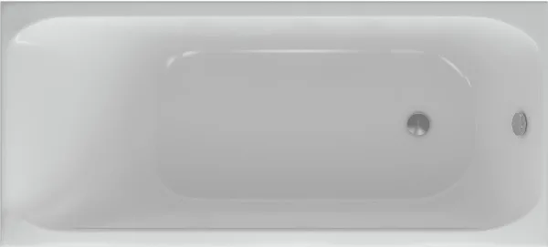 Акриловая ванна AQUATEK Альфа ALF140-0000023 140x70 см, пристенная, белая, с каркасом Sancos — Оригинал