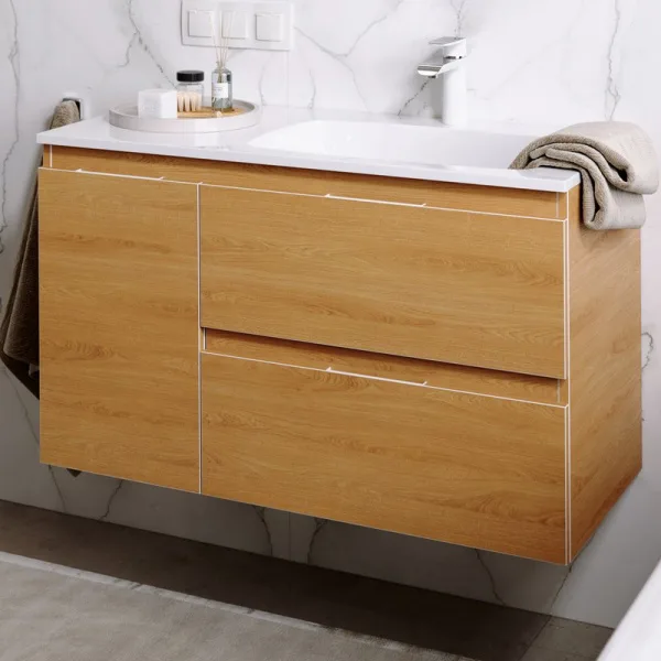 Тумба под раковину без столешницы Aqwella 5 stars Accent 90 R, дуб золотой Sancos — Оригинал