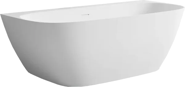 Ванна из искусственного камня Salini Sofia Wall 180x85 см, пристенная, матовая белая, со сливом-пере Sancos — Оригинал