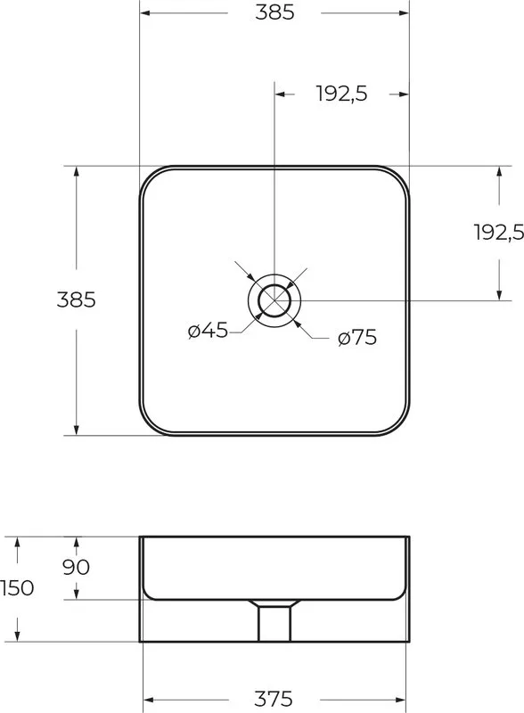 Накладная раковина BelBagno BB1407 Sancos — официальный сайт