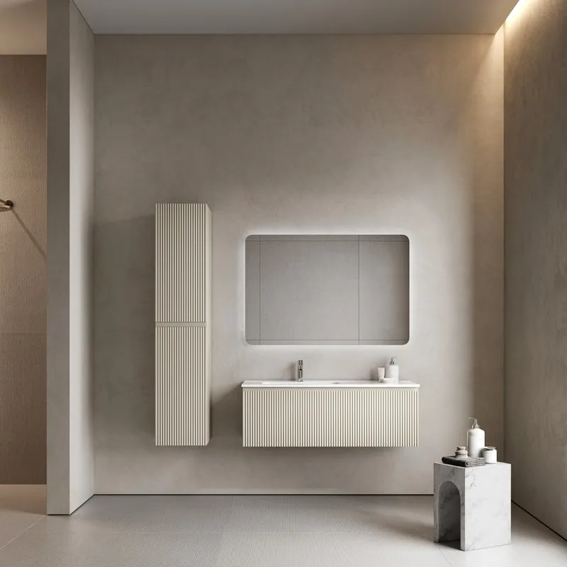 Тумба под раковину Sancos Snob R 1.0 120 подвесная Beige soft (капучино), SNR1.0120LCE Sancos — официальный сайт