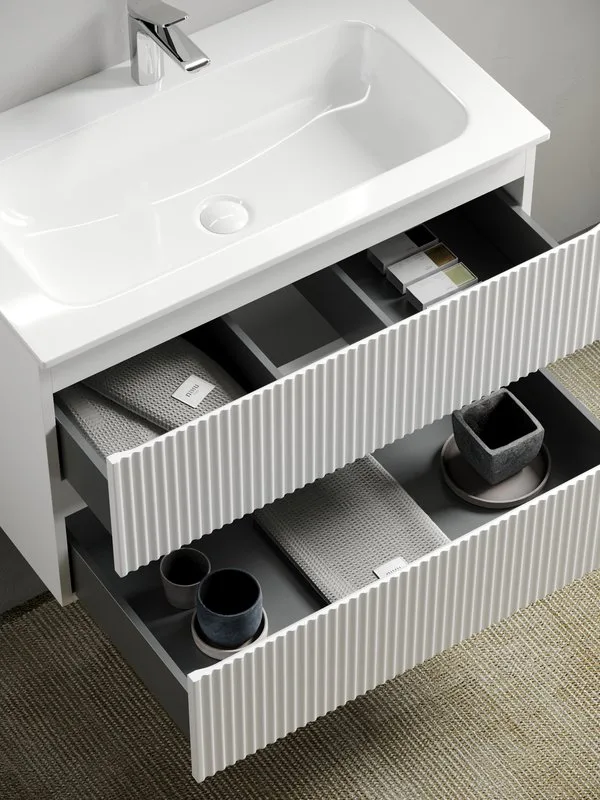 Тумба под раковину Sancos Snob R 100 подвесная Bianco (белый), SNR100W Sancos — официальный сайт