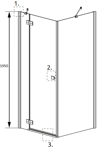 Душевой уголок Radaway Almatea KDJ 90x100 L Sancos — официальный сайт