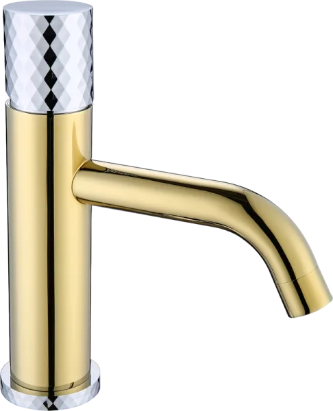 Смеситель для раковины Boheme Stick 121-GCR gold diamond chrome Sancos — Оригинал