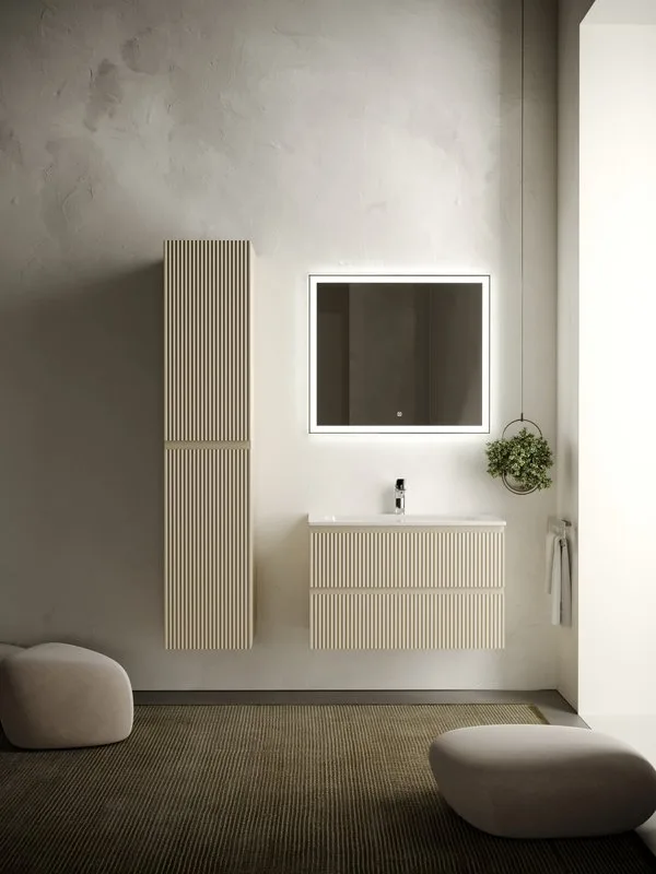 Тумба с раковиной Sancos Snob R 80 см, beige soft Sancos — официальный сайт