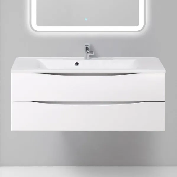 Тумба под раковину без столешницы BelBagno Marino 120 bianco lucido Sancos — Оригинал