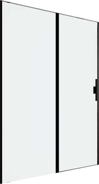 Душевая дверь в нишу Allen Brau Priority 3.31036.BBA 140 см, профиль черный браш, стекло прозрачное  Sancos — Оригинал