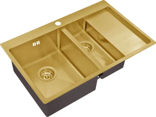 Мойка кухонная Zorg Inox PVD SZR 5178-2-L bronze Sancos — Оригинал