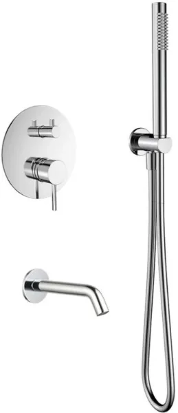 Душевой комплект AQUAme AQM8406CR, С ВНУТРЕННЕЙ ЧАСТЬЮ, хром Sancos — Оригинал