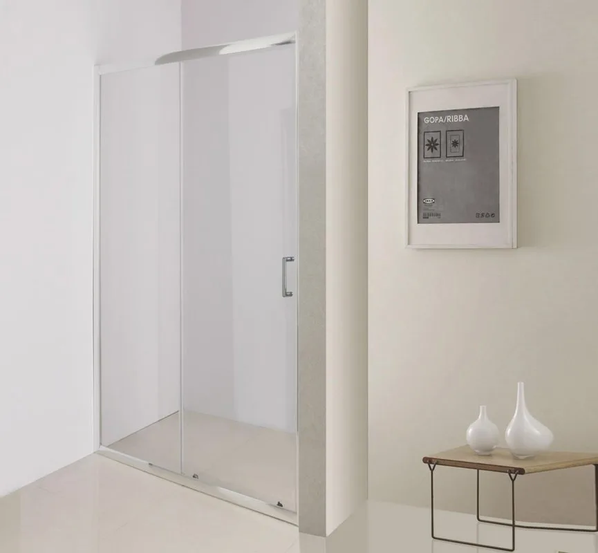 Душевая дверь в нишу BelBagno Uno 195-BF 1 150 C Cr стекло прозрачное Sancos — официальный сайт