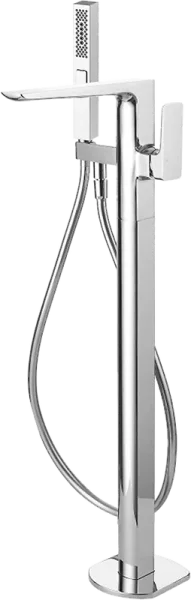 Напольный смеситель для ванны с душем Allen Brau Infinity 5.21009-00, С ВНУТРЕННЕЙ ЧАСТЬЮ, хром Sancos — Оригинал