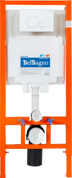 Инсталляция BelBagno BB002-80 + Кнопка Sfera BB014-SR-BIANCO белая Sancos — Оригинал