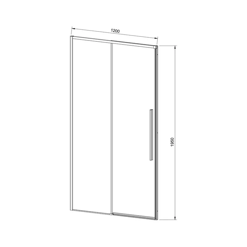 Душевая дверь в нишу Vincea Slim-N VDS-4SN120CLG 120 см, профиль брашированное золото, стекло прозра Sancos — официальный сайт