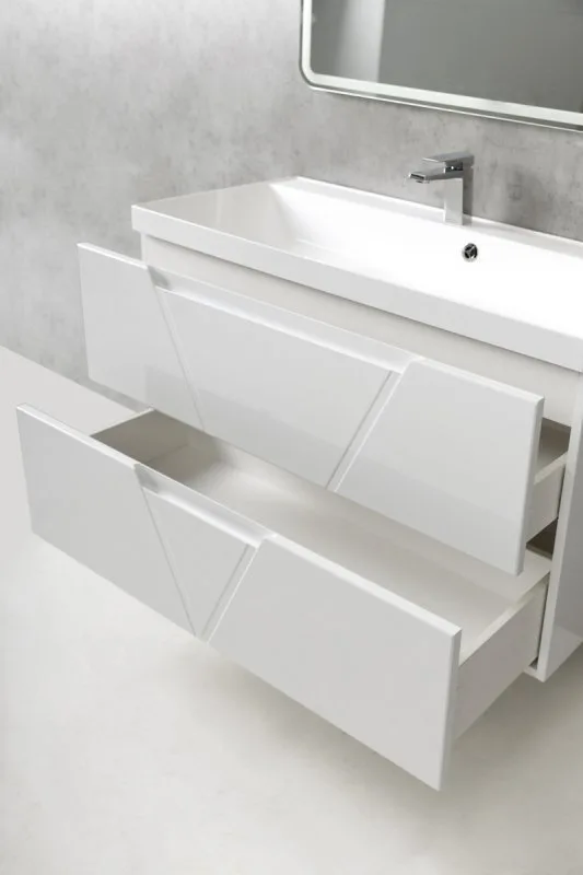 Тумба под раковину без столешницы BelBagno Vittoria 100 bianco lucido Sancos — официальный сайт