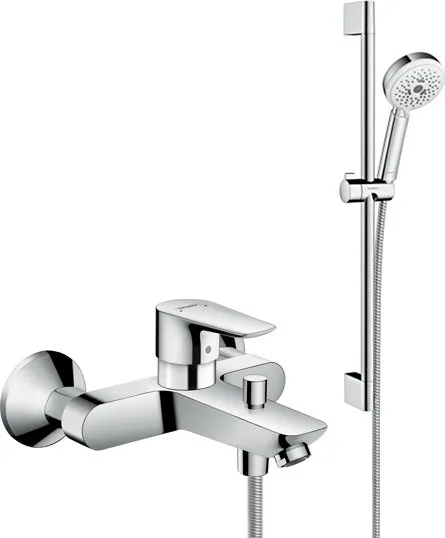 Смеситель для ванны с душем Hansgrohe Talis E 71740000, + Душевой гарнитур Hansgrohe Crometta 100 Mu Sancos — Оригинал