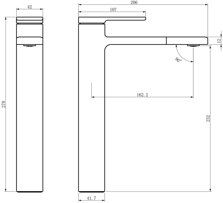 Смеситель для раковины Black&White Gravity 7203MB matt black Sancos — официальный сайт
