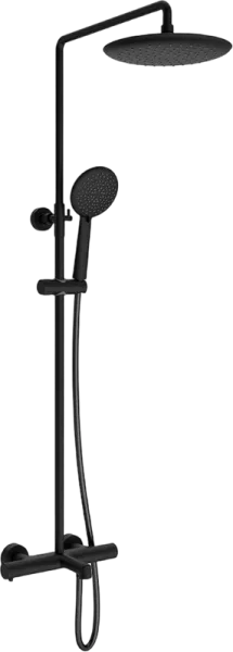 Душевая стойка Vincea Desire VSFS-1D1TMB, с термостатом, черная матовая Sancos — Оригинал