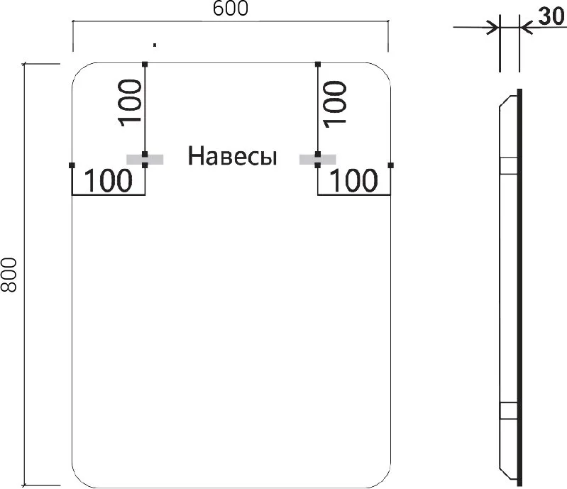 Зеркало Vincea VLM-3VC600B 60х80 с подсветкой Sancos — официальный сайт