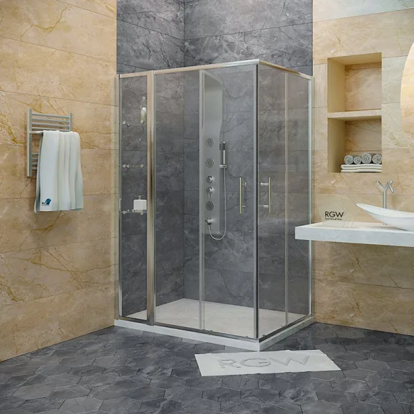 Душевой уголок RGW Hotel HO-43 130x100 см с полками Sancos — Оригинал
