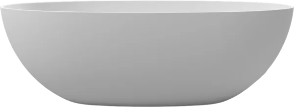 Ванна из искусственного камня WHITECROSS Diamond 170x85 см, отдельностоящая, матовая белая, овальная Sancos — Оригинал