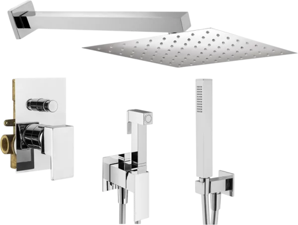 Комплект для ванной Plumberia Selection Tag KITZTG15CR С ВНУТРЕННЕЙ ЧАСТЬЮ, хром Sancos — Оригинал