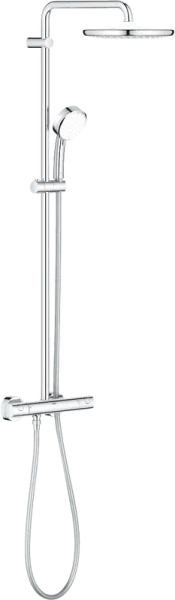 Душевая стойка Grohe Tempesta Cosmopolitan System 250 26670000, с термостатом, хром Sancos — Оригинал