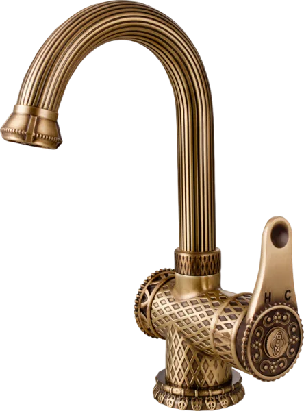 Смеситель для раковины Zorg Antic A 411U-BR Sancos — Оригинал