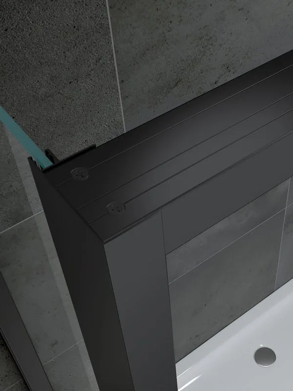 Душевой уголок Abber Komfort AG93120B-S102B 120х100 см, профиль черный, стекло прозрачное Sancos — официальный сайт