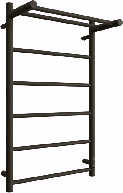Полотенцесушитель электрический Двин Fj neo 80/50 чёрный матовый, с полкой Sancos — официальный сайт