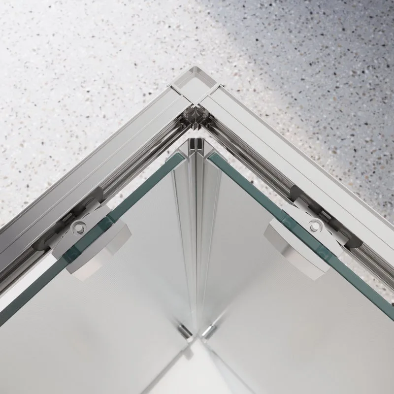 Душевой уголок BelBagno Luce AH-22-120/100-P-Cr профиль хром, стекло рифленое Sancos — официальный сайт