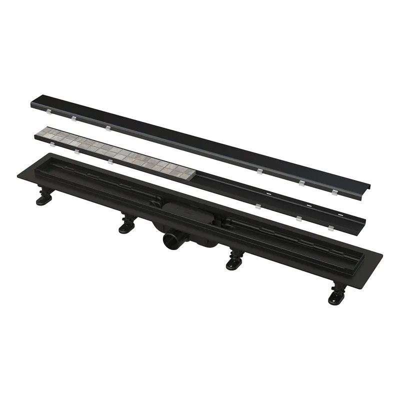 Душевой трап (лоток) AlcaPlast APZ19 APZ19BLACK-850, с решеткой и опорами Sancos — официальный сайт