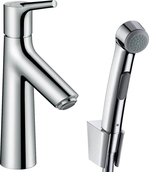 Смеситель для раковины Hansgrohe Talis S 72290000 с гигиеническим душем, хром Sancos — Оригинал