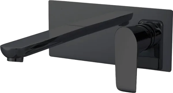 Смеситель для раковины Vincea Esse VBFW-1E1MB С ВНУТРЕННЕЙ ЧАСТЬЮ, черный матовый Sancos — Оригинал
