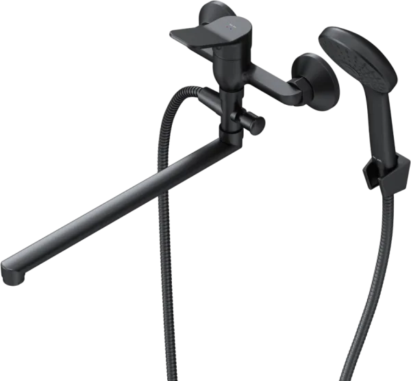 Смеситель для ванны с душем AM.PM X-Joy F85A90122, черный Sancos — Оригинал