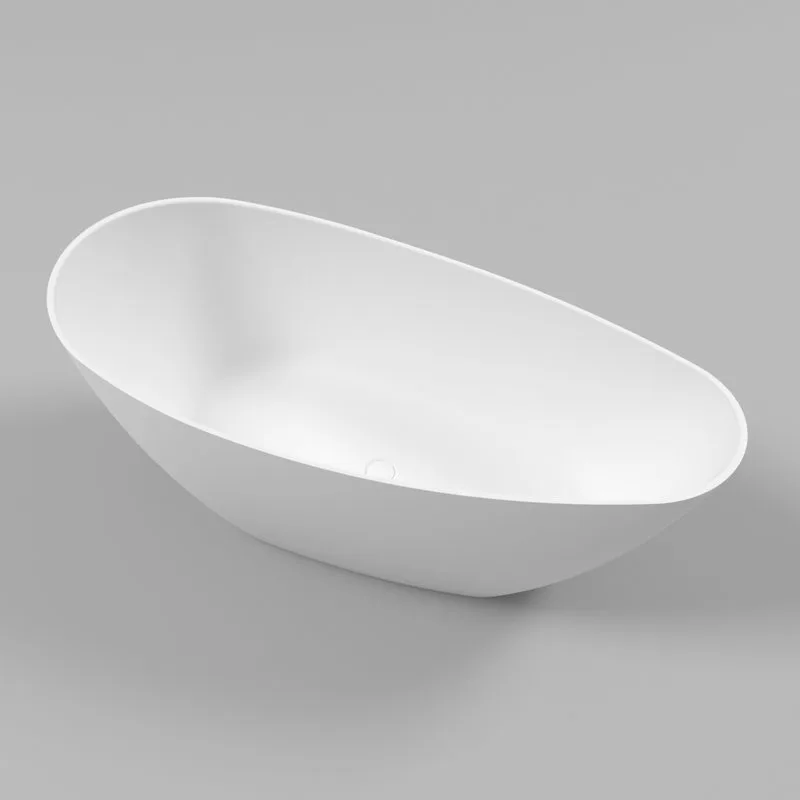 Ванна из искусственного камня WHITECROSS Spinel A 150x70 см, отдельностоящая, матовая белая, овальна Sancos — официальный сайт