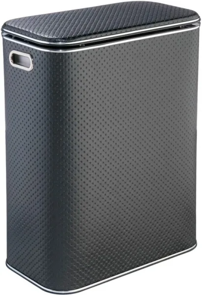 Корзина для белья Geralis PBH-Bb черная, хром, стандартная Sancos — Оригинал